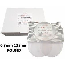 Aldente Folidur N Hard Splint / Aligner Material - 0.8mm (0.030”) -125mm Round - Clear - Pack 20 (581-012-049-125RD) 
